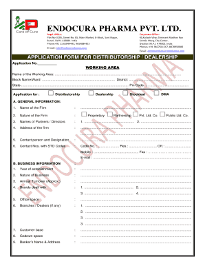 Endocura Pharma Pvt Ltd  Form