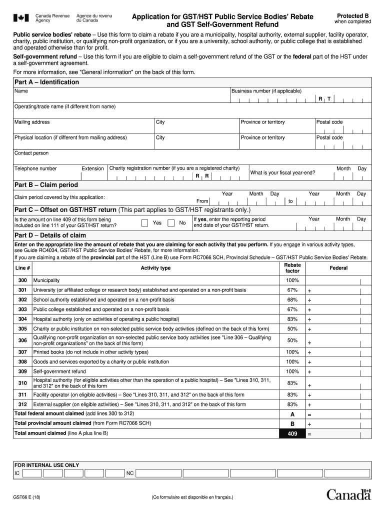 Gst66 E Fill Out And Sign Printable PDF Template SignNow