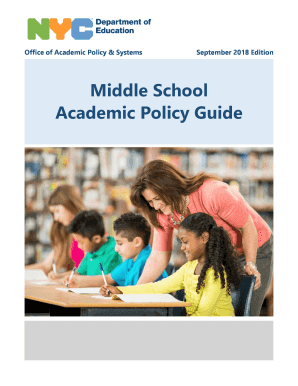 Get and Sign Nyc Academic Policy 2018-2022 Form
