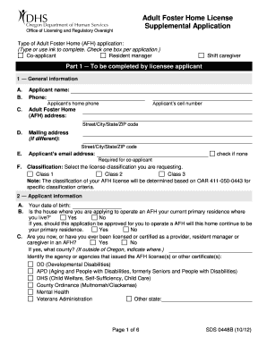  Adult Foster Home Floor Plans Oregon  Form 2012-2024