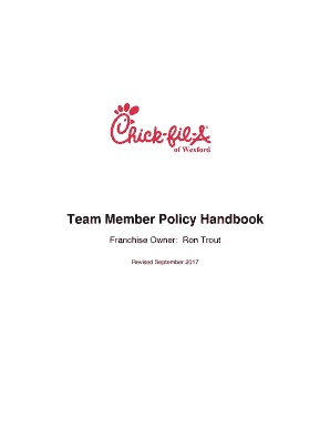 Chick Fil a Training Manual PDF  Form