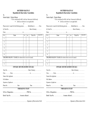 Train Ticket Format in Excel