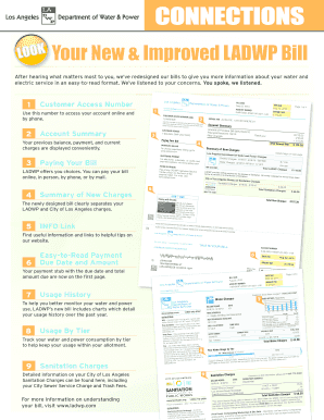 Ladwp Bill PDF  Form