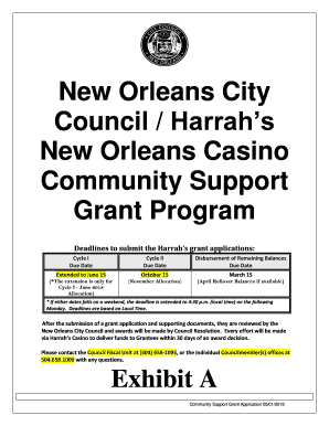 New Orleans City  Form