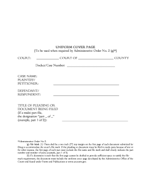COVER SHEET STATE of ARKANSAS CIRCUIT COURT CIVIL  Form