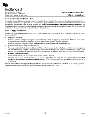  Specified Disease Benefits Claim Form VT, 17503vt PDF GR 82393 2016-2024