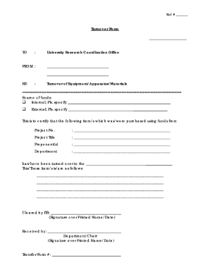 Turnover Form