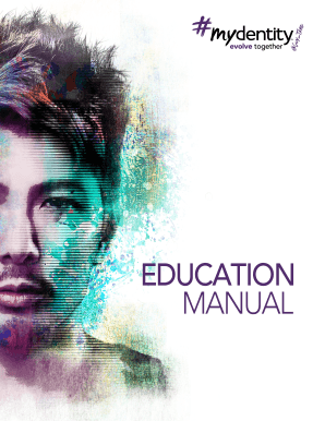 Mydentity Education Manual  Form