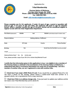  Choctaw Nation Applications 2016