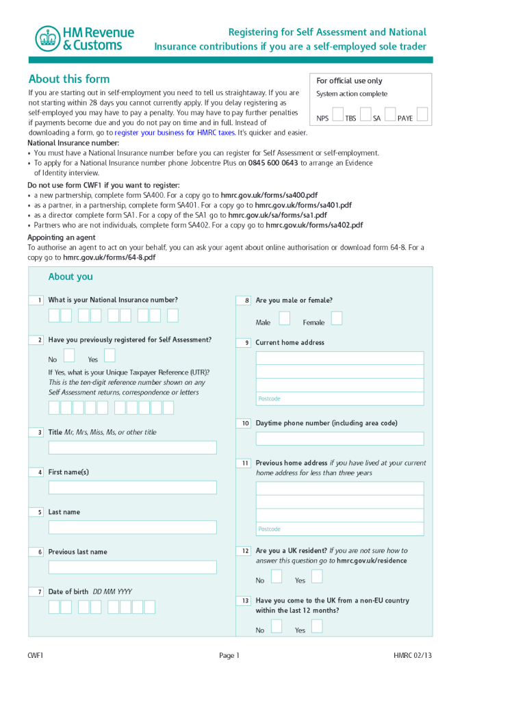  Cwf1 Form 2013-2024