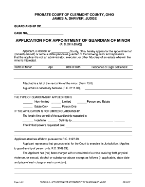 Residence or Legal Settlement  Form