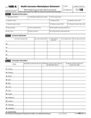 1095 A Form Fill Out And Sign Printable Pdf Template Signnow