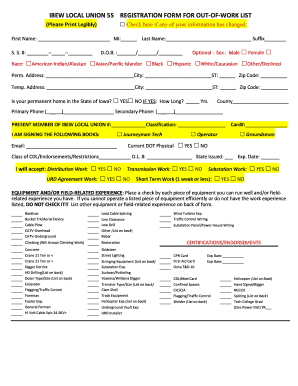 Ibew 55  Form