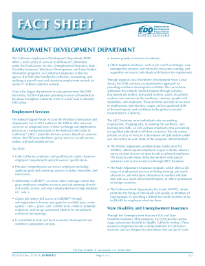  California Employment Development Department 2015-2024