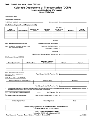  Book 1  Exhibit F Attachment 1  Form OCIP S1 DOCX 2014-2024