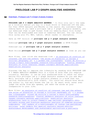 Lab P 3 Graph Analysis Answer Key  Form