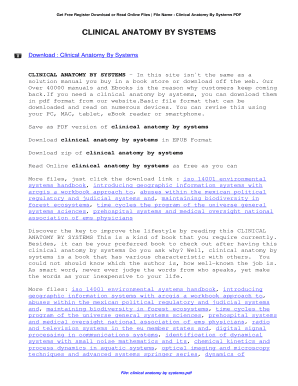 Snell Anatomy by System PDF  Form