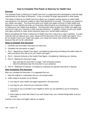 Health Care Power of Attorney Wheaton Franciscan Healthcare 2020