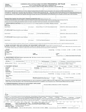 Icici Prudential Kyc Form