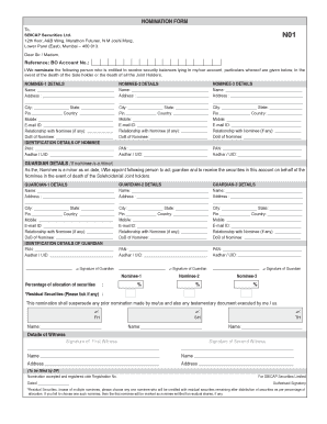 Sbi Securities Nomination Form