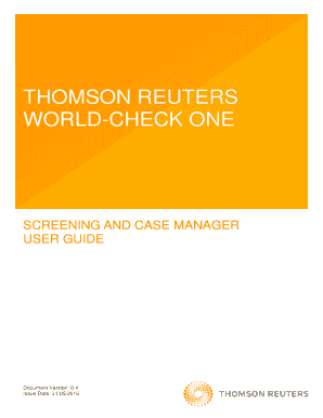 World Check User Guide  Form