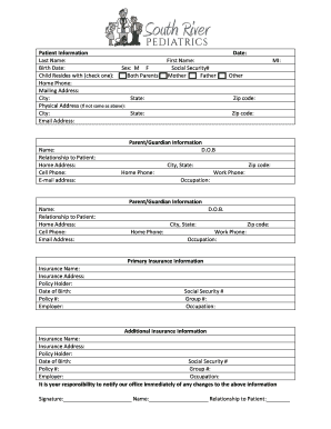 Conyers Pediatrics Patient Forms