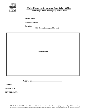 Water Resources Program Dam Safety Office  Form