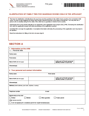 This Form for Clarification of Family Ties is for You If You Are the Guardian in the Childs Home Country of an Unmarried Child