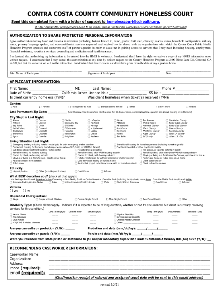  Information Contra Costa Homeless Court 2021-2024