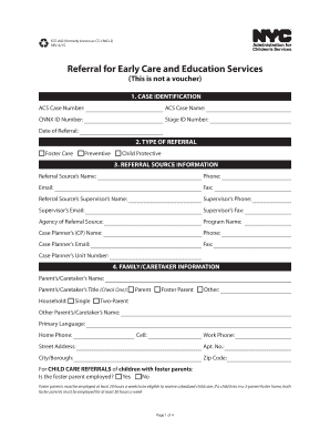 Education Form New York