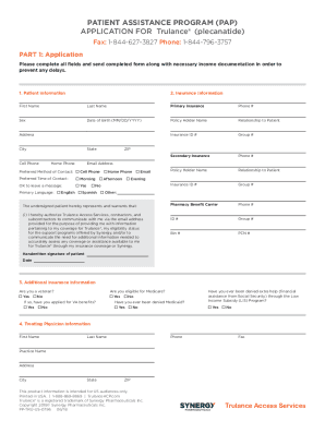Trulance Patient Assistance Application  Form