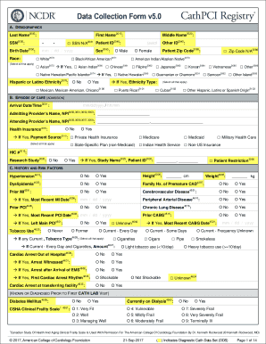 Ncdr Cathpci Data Collection Form