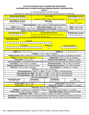  CABG Data Abstract Reporting Form V7 OSHPD 2017-2024