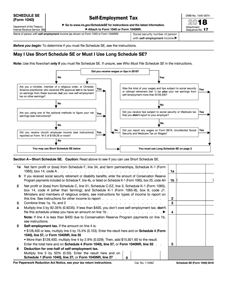 Schedule Se Fill Out And Sign Printable PDF Template SignNow