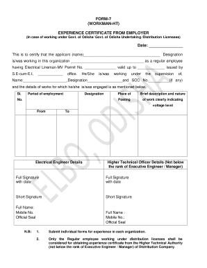 Workman Ht Licence  Form
