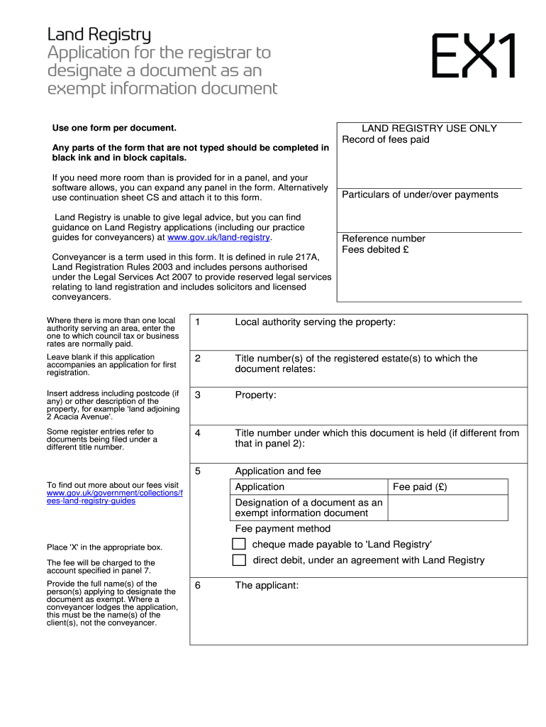 Ex1 Document  Form