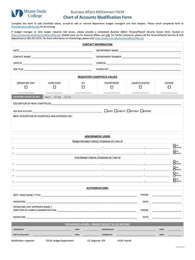  Business Affairs MDConnect FSCM 2017-2024