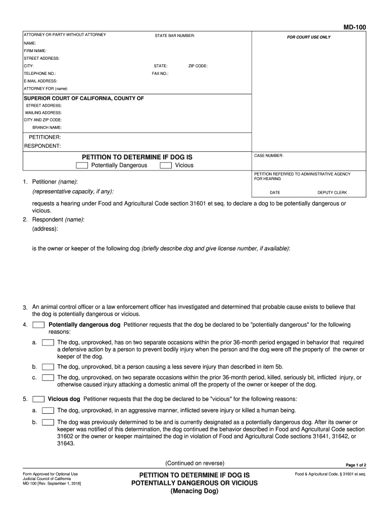  Md100 Determine Dangerous Vicious Form 2018-2024