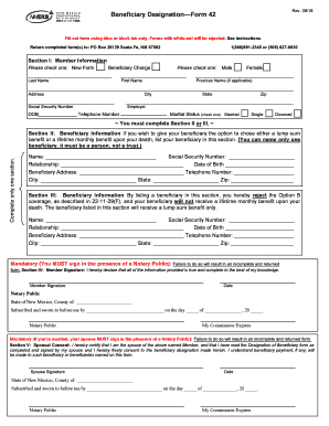  Us Army Beneficiary Form 2018