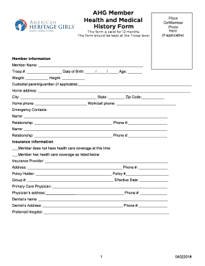  Ahg Form 2018-2024