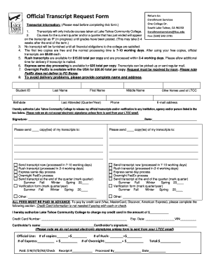  Ltcc Transcript 2018-2024