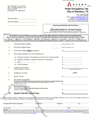 City Weslaco Form