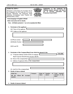 Iepf 5 Form