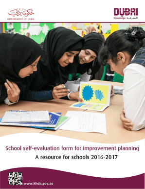  School Self Evaluation Form for Improvement Planning 2016-2024