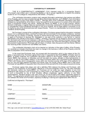 Real Estate Offering Memorandum  Form