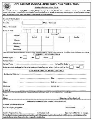Nsep Registration  Form