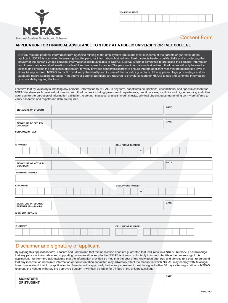 Fill Nsfas Consent Form Online