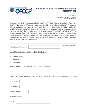 Certificates Award  Form