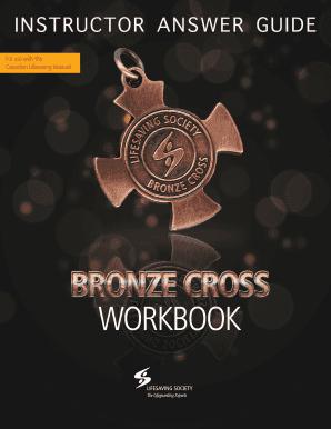 Bronze Cross Workbook PDF  Form