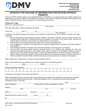  Nevada Probate Form 2015-2024